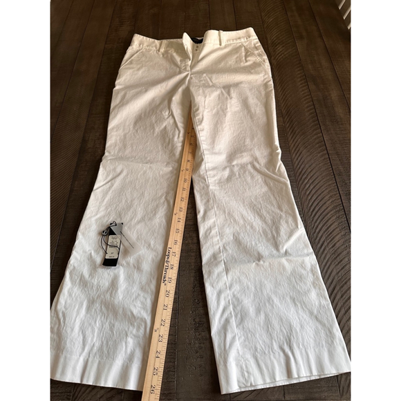 Women's Talbots White Wide Leg Pants Size 8P - Picture 3 of 7